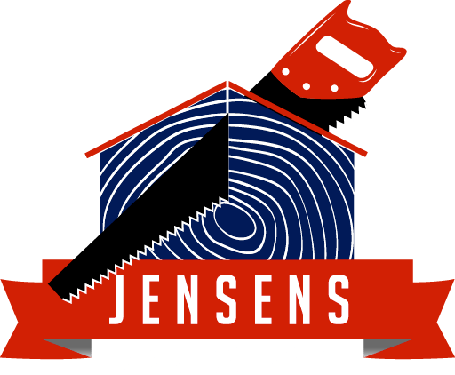 Jensens Tømrerservice logo hvid